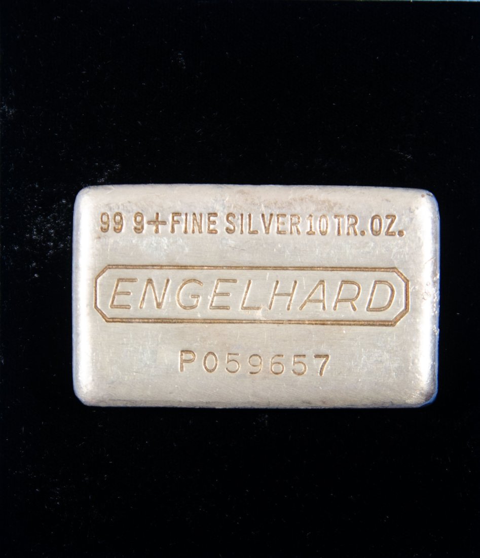 Engelhard 10oz Silver P-Series Poured Bar (Waffleback) (1 of 2)