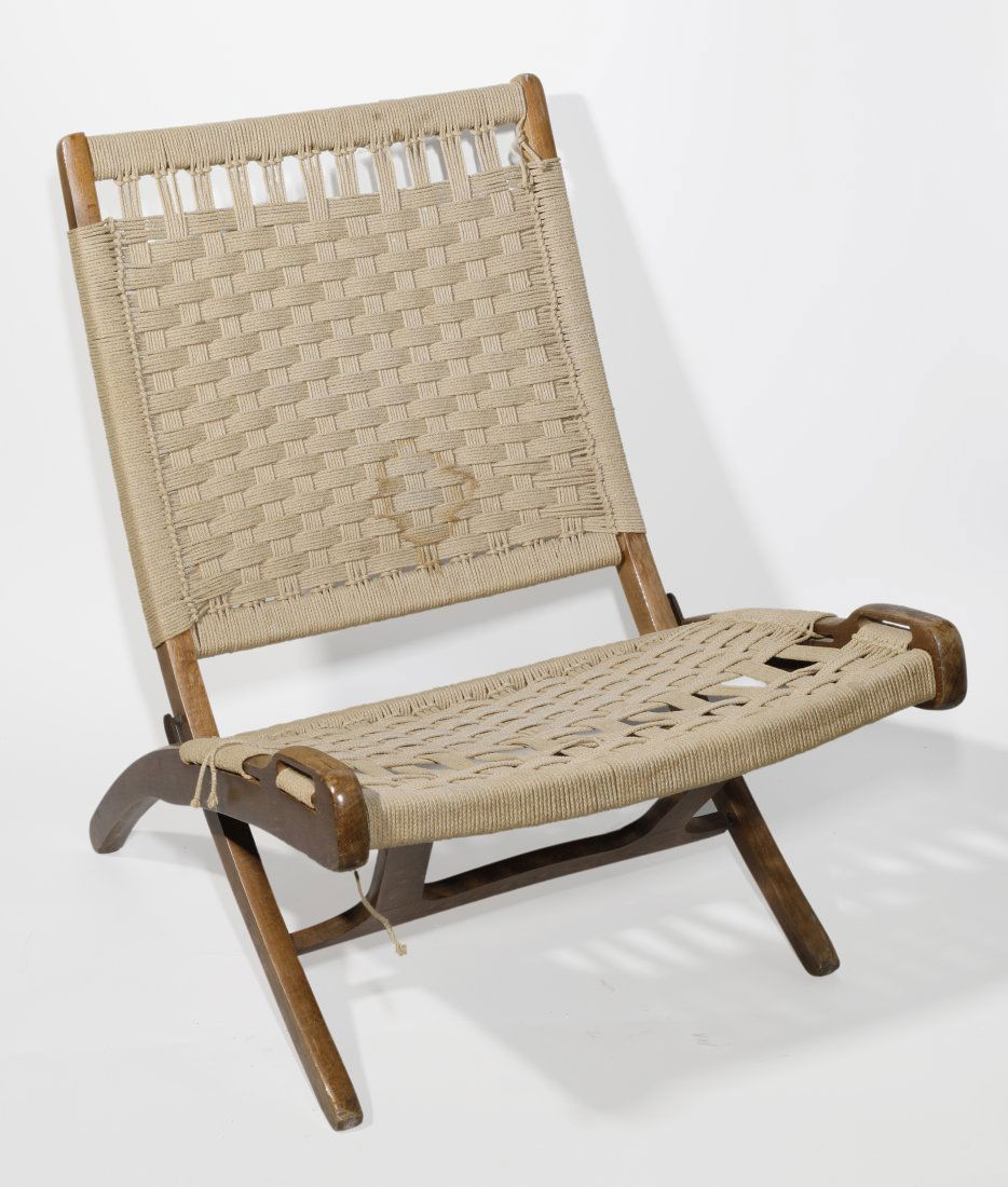 Hans Wegner style Folding Rope Chair (1 of 5)