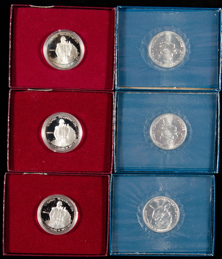 Six (6) United States Commemorative Silver Half Dollars in OGP (1 of 7)