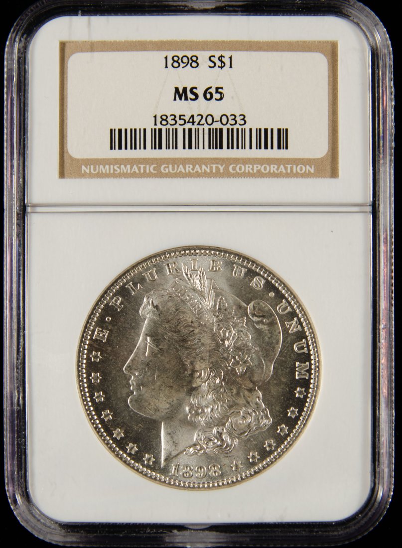 1898 United States Morgan Silver Dollar NGC MS65 (1 of 4)