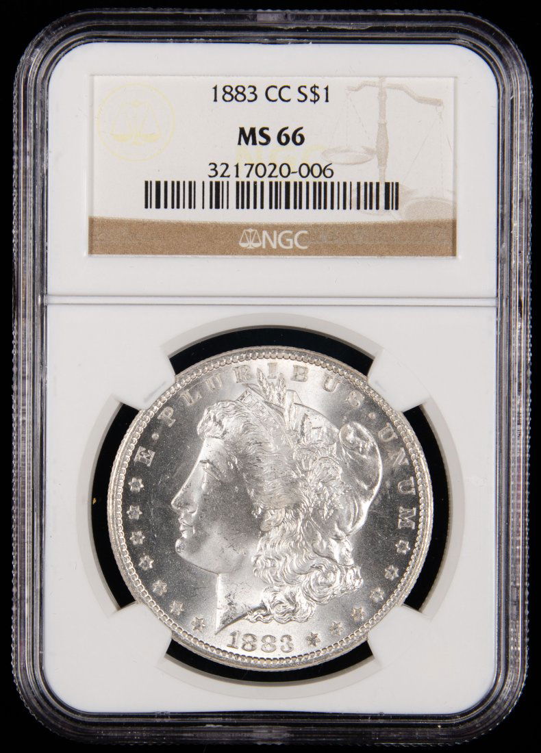 1883-CC United States Morgan Silver Dollar NGC MS66 (1 of 3)