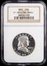 1962 United States Proof Ben Franklin Half Dollar NGC PF68 Ultra Cameo