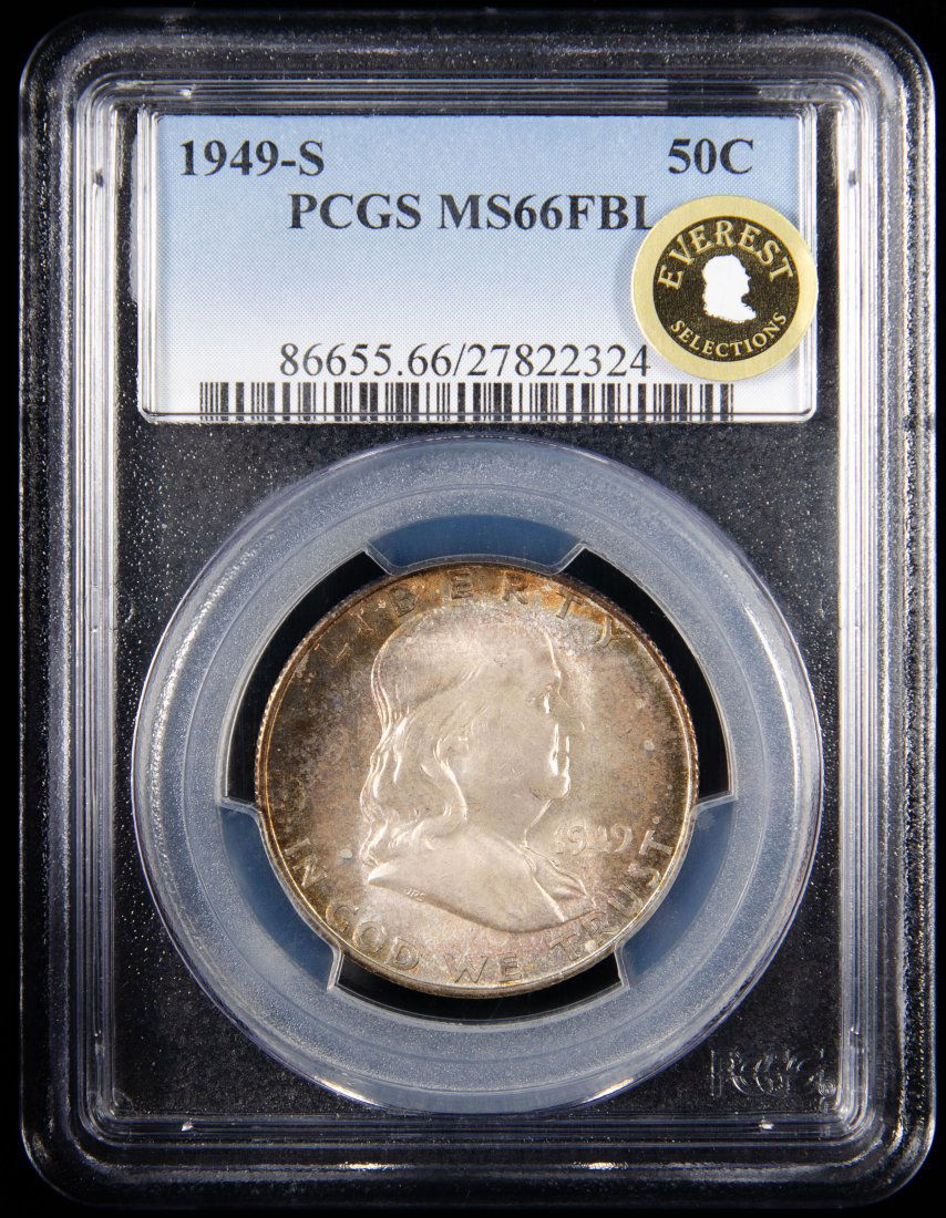 1949-S United States Ben Franklin Half Dollar PCGS MS66FBL (1 of 3)