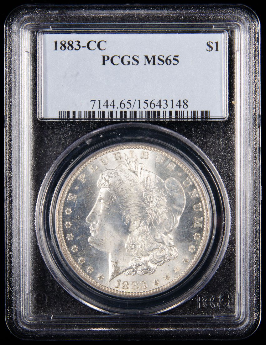 1883-CC United States Morgan Silver Dollar PCGS MS65 (1 of 3)