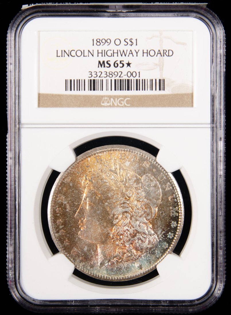 1899-O United States Morgan Silver Dollar NGC MS65* - Ex Lincoln Highway (1 of 3)