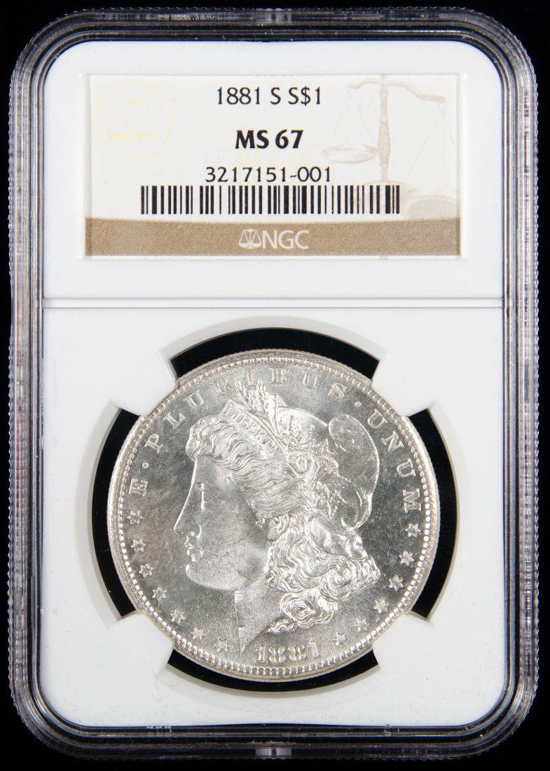 1881-S United States Morgan Silver Dollar NGC MS67 (1 of 3)