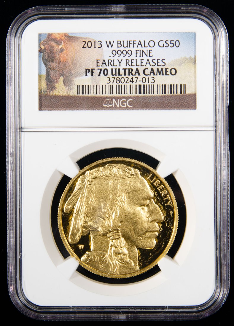 2013-W United States $50 Gold Buffalo Proof NGC PF70 Ultra Cameo (1 of 3)