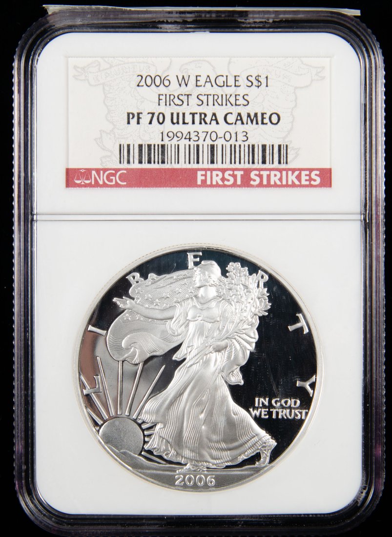 2006-W United States 1oz Silver Eagle Proof NGC PF70 Ultra Cameo (1 of 3)