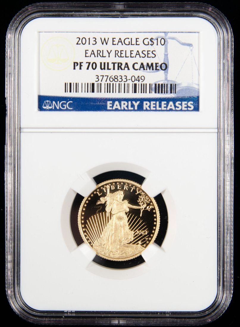 2013-W United States $10 Gold Eagle Proof 1/4oz NGC PF70 Ultra Cameo (1 of 3)