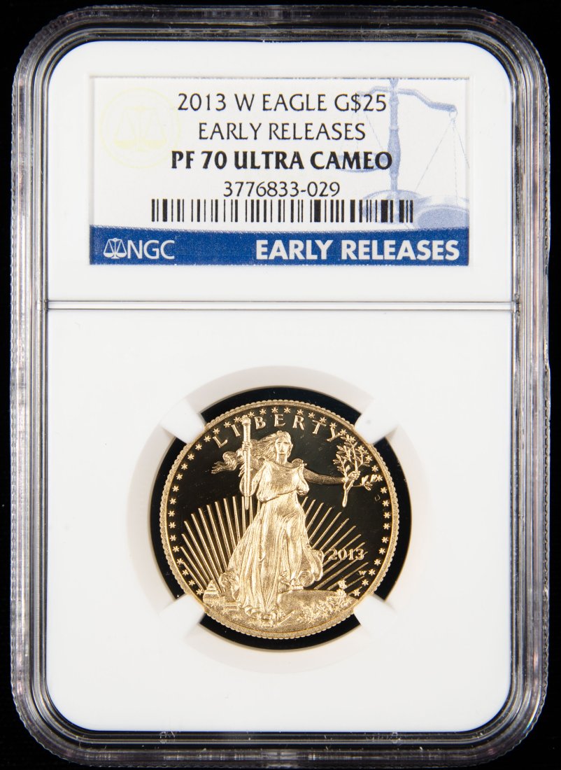 2013-W United States $25 Gold Eagle Proof 1/2oz NGC PF70 Ultra Cameo (1 of 3)