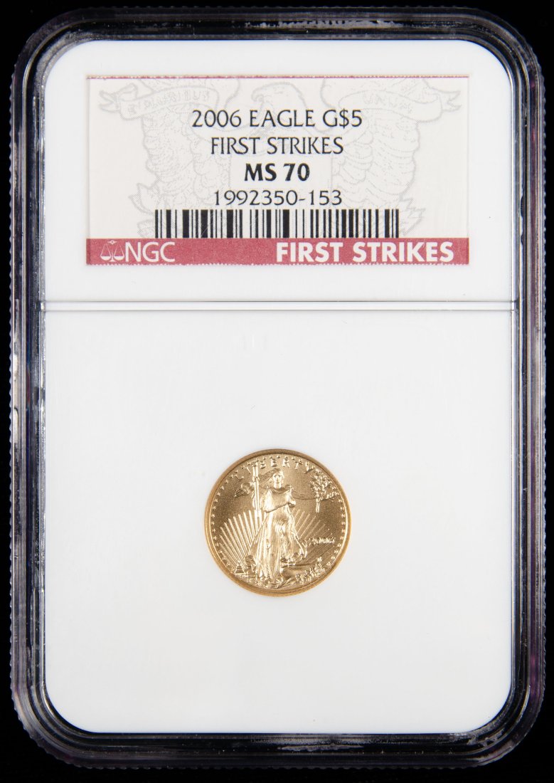 2006 United States $5 Gold Eagle 1/10oz NGC MS70 (1 of 3)