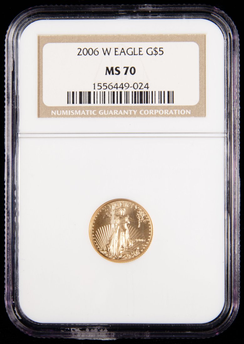2006-W United States $5 Gold Eagle 1/10oz NGC MS70 (1 of 3)