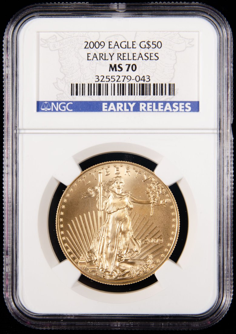2009 United States $50 Gold Eagle 1oz NGC MS70 (1 of 3)