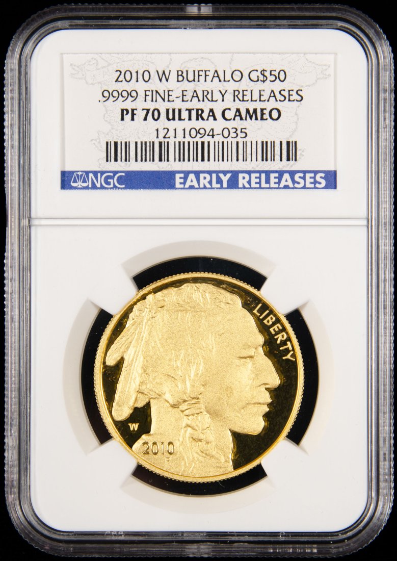 2010-W United States $50 Gold Buffalo Proof 1oz NGC PF70 Ultra Cameo (1 of 3)