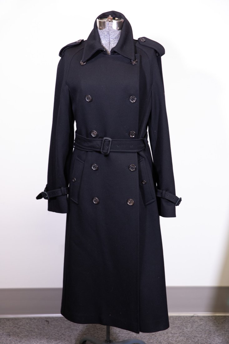 Burberry Black Wool Trench (1 of 6)