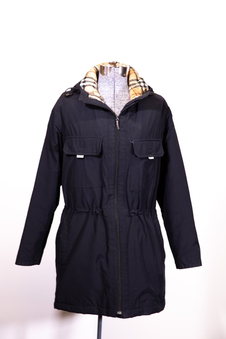 Burberry Black Hooded Anorak (1 of 4)