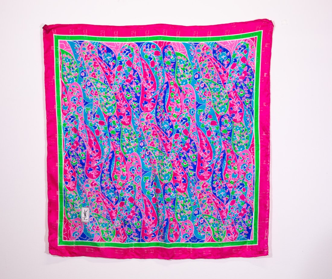 Yves Saint Laurent Silk Scarf (1 of 3)