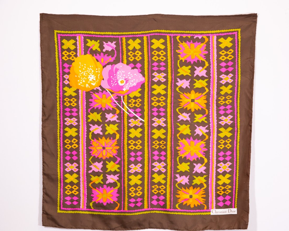 Christian Dior Silk Scarf (1 of 3)