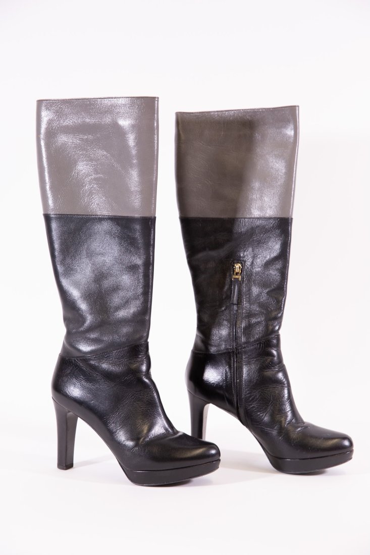 Fendi Tri-Color Leather Tall Boot (1 of 6)
