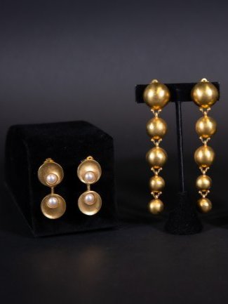 Ben Amun and Lee Wolfe Earrings, Two Pair (1 of 4)