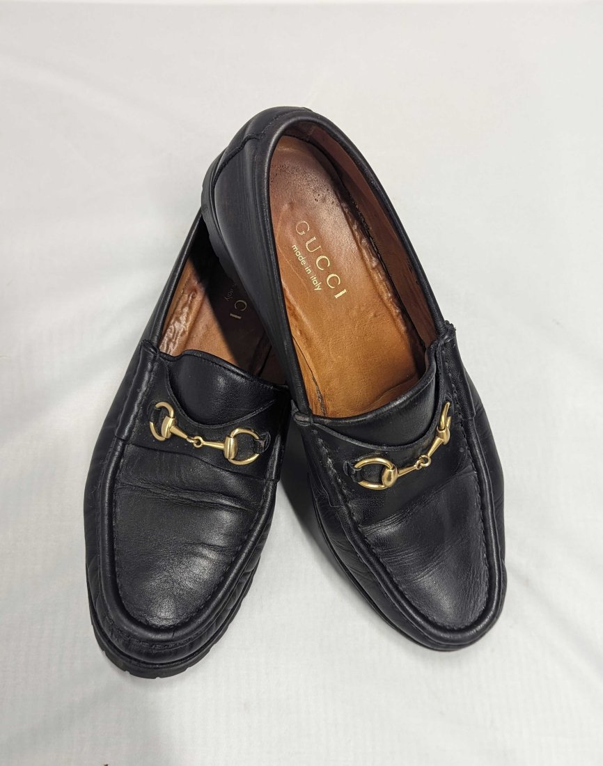 Vintage Gucci Black Loafers (1 of 6)