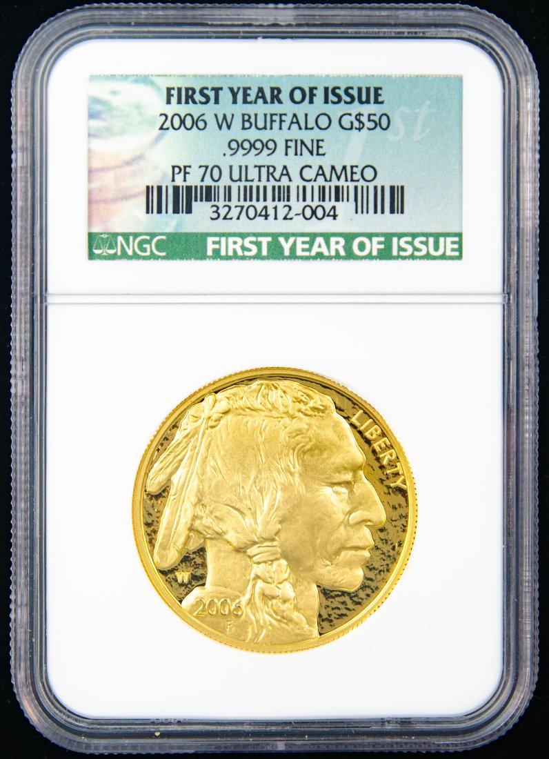 2006-W United States $50 Gold Buffalo Proof NGC PF70 Ultra Cameo (1 of 3)