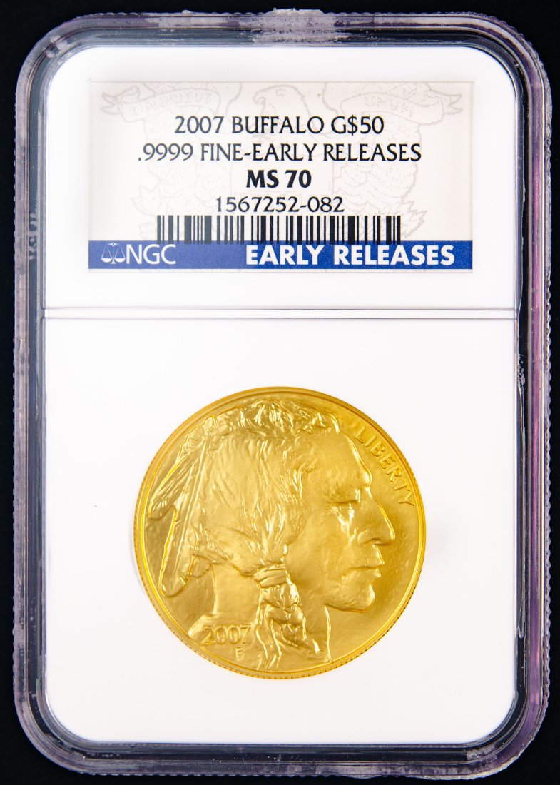 2007 United States $50 Gold Buffalo NGC MS70 (1 of 3)