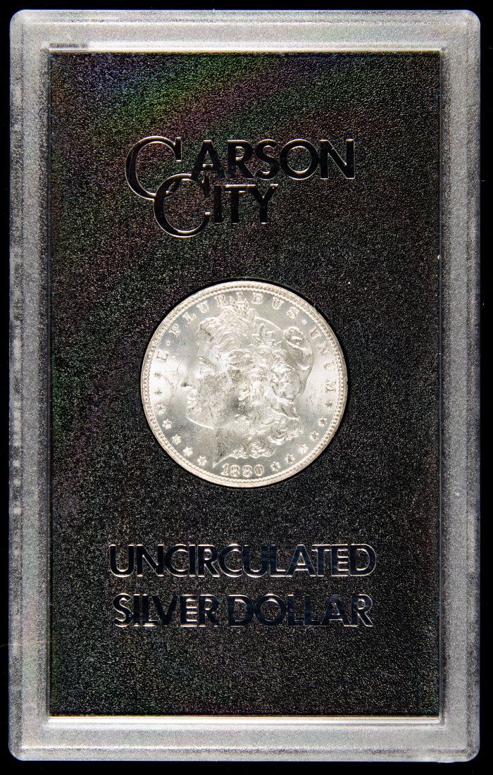 1880-CC United States Carson City Silver Dollar - GSA UNC (1 of 4)