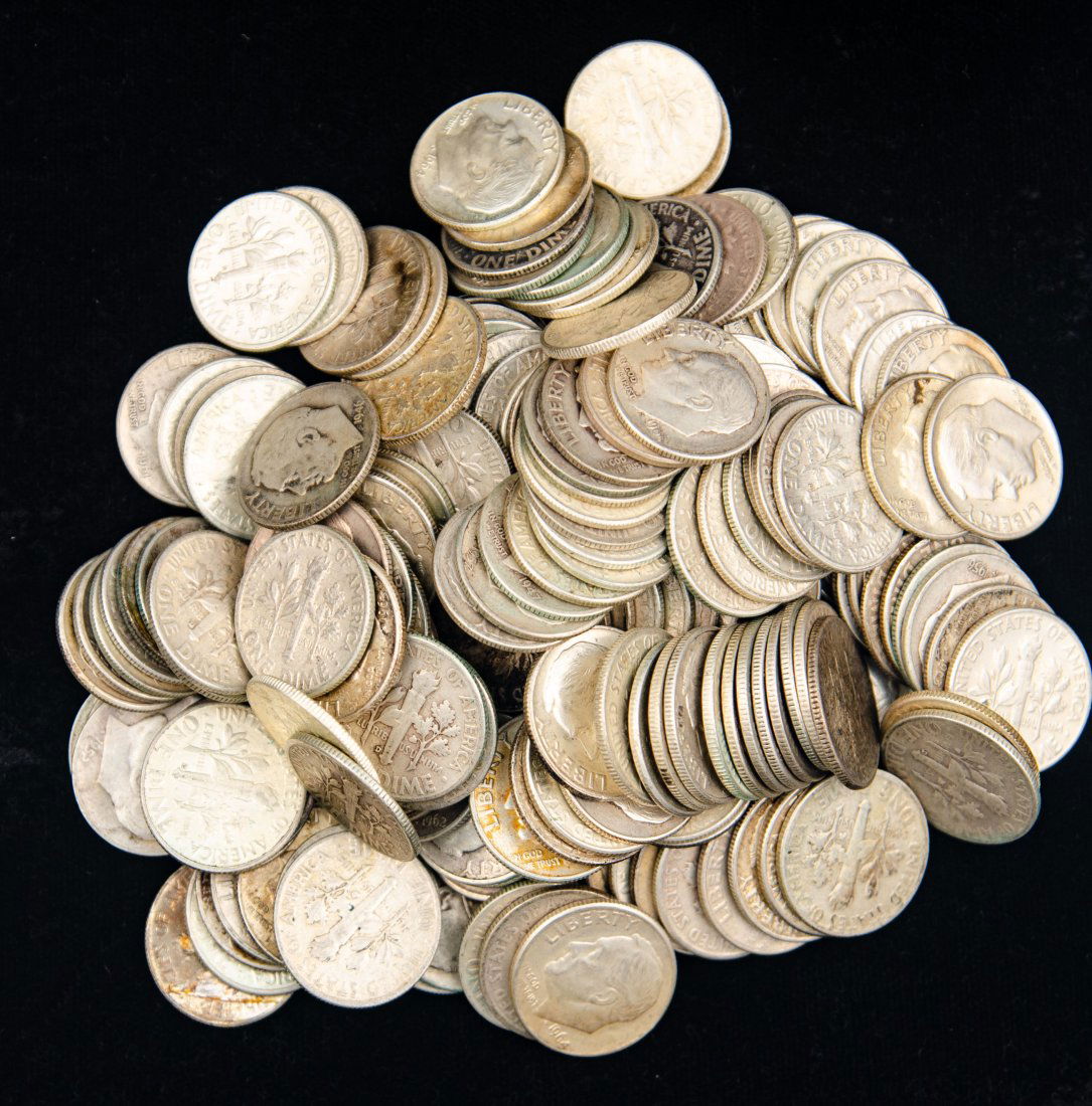 $20 Face Value United States 90% Silver Roosevelt Dimes (1 of 2)