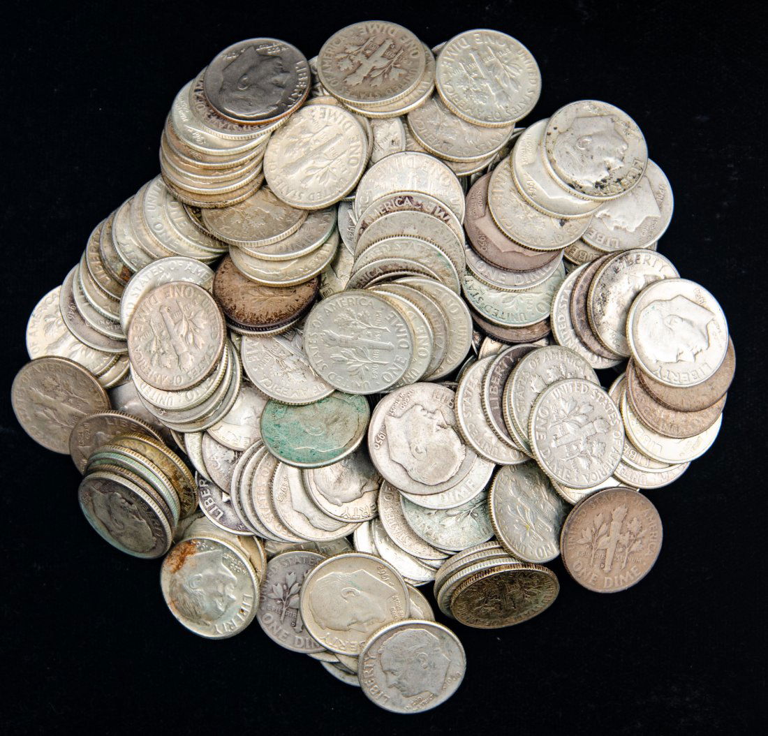 $20 Face Value United States 90% Roosevelt Dimes (1 of 2)