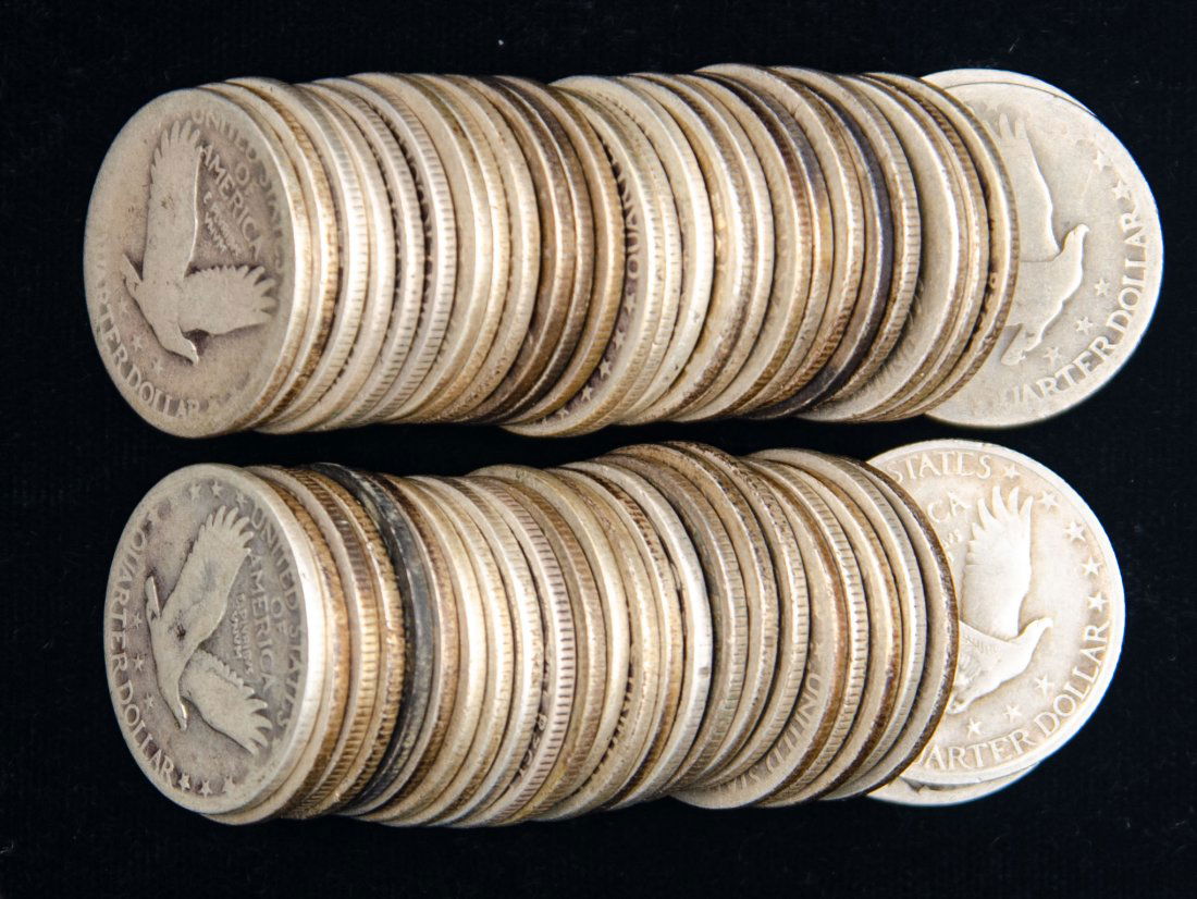 $13 Face Value Mixed Date United States Standing Liberty Quarters (1 of 2)