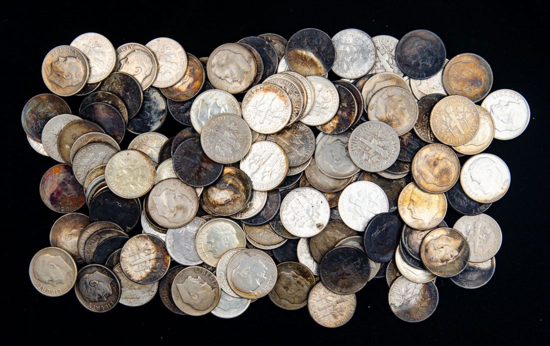 $15 Face Value United States 90% Silver Roosevelt Dimes (1 of 2)