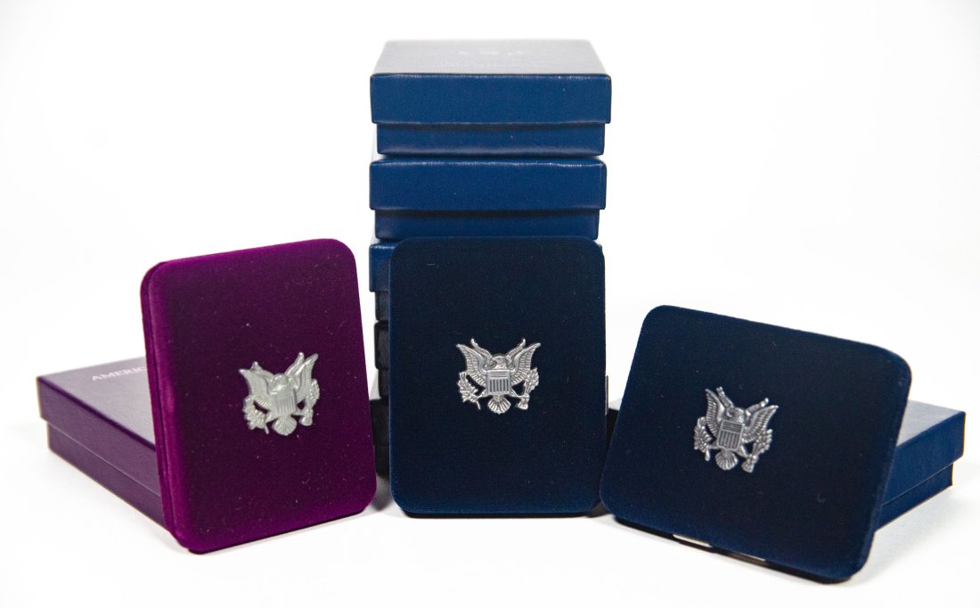 Ten(10) Mixed Date United States 1oz Silver Proof Eagles in Packaging w/ COA (1 of 4)