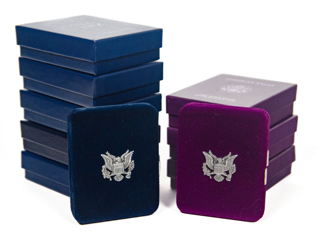 Ten(10) Mixed Date United States 1oz Silver Eagle Proofs in Packaging & COA (1 of 4)