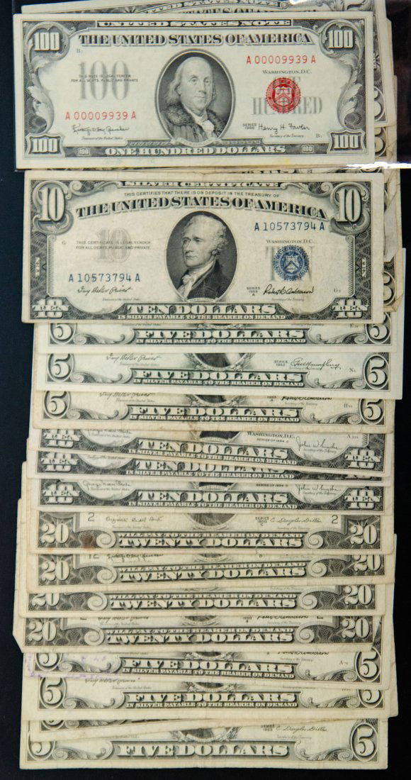 Twenty-Two(22) Mixed United States Paper Currency Grouping (1 of 2)
