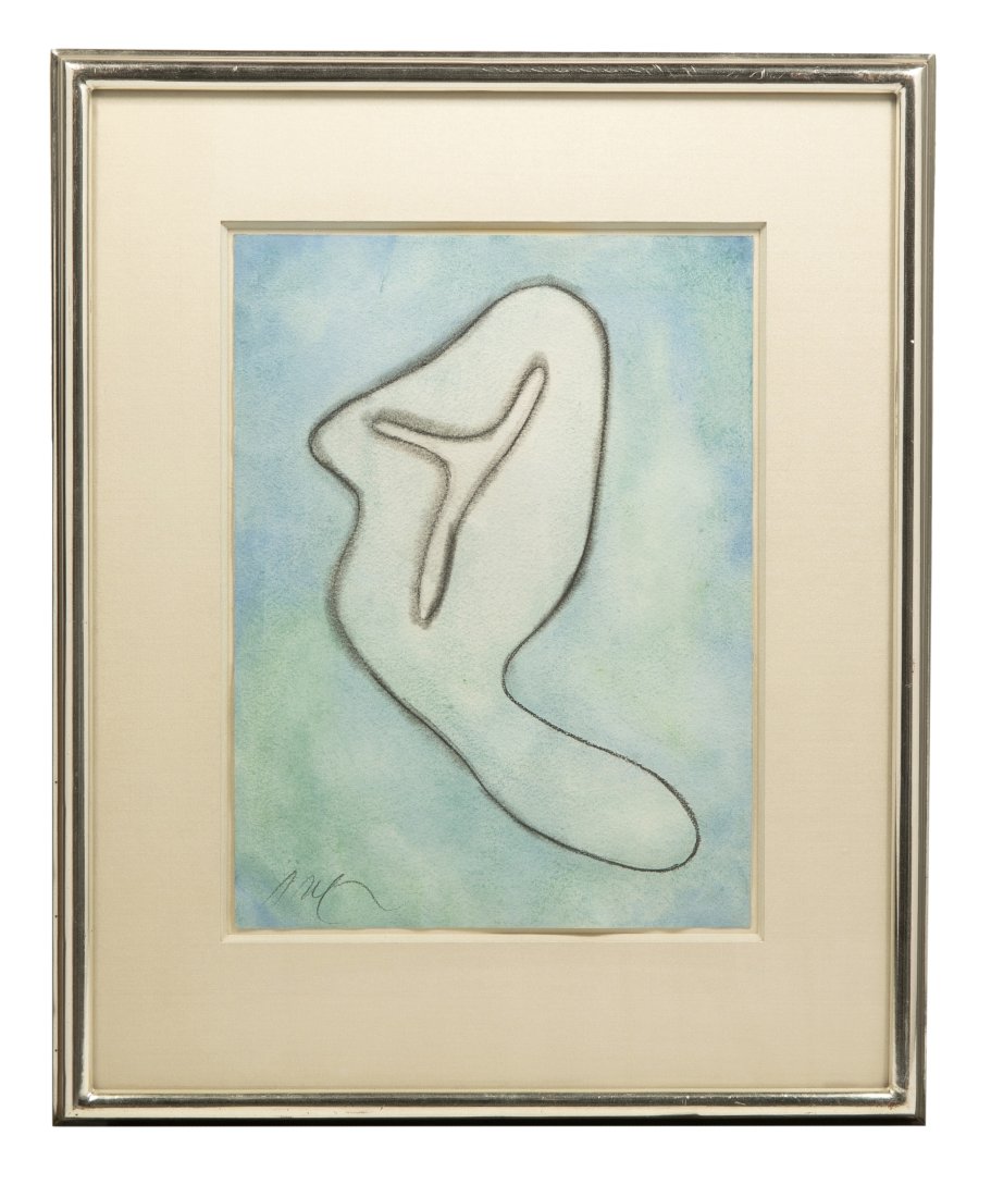 Hans Arp (French, 1886-1966) Watercolor on Paper Painting (1 of 3)