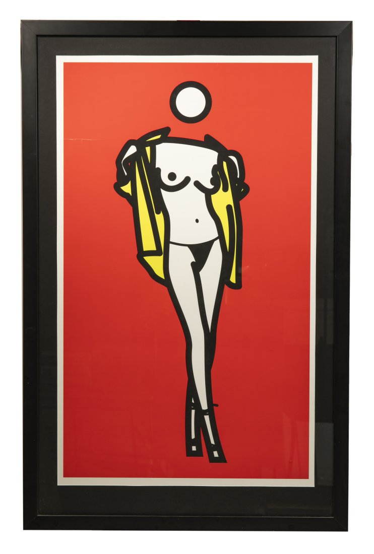 Julian Opie (British, B. 1958) Screenprint in Colors (1 of 3)