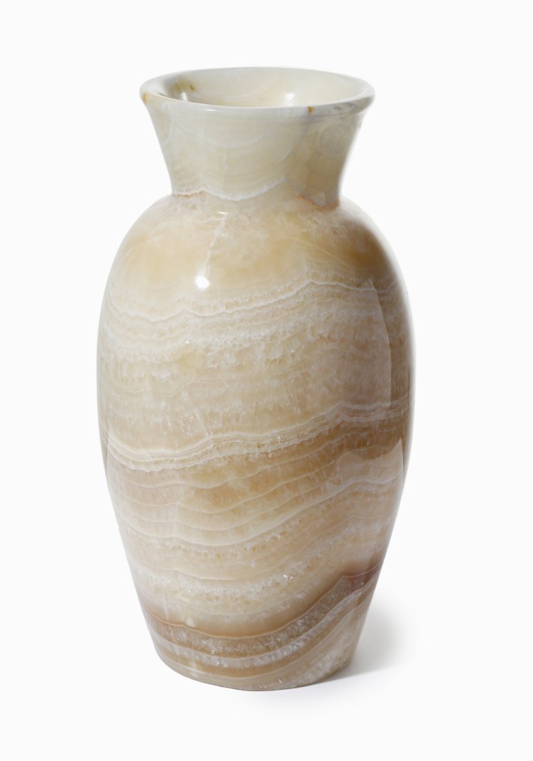 Large Polished Sandstone Onyx Vase (1 of 1)