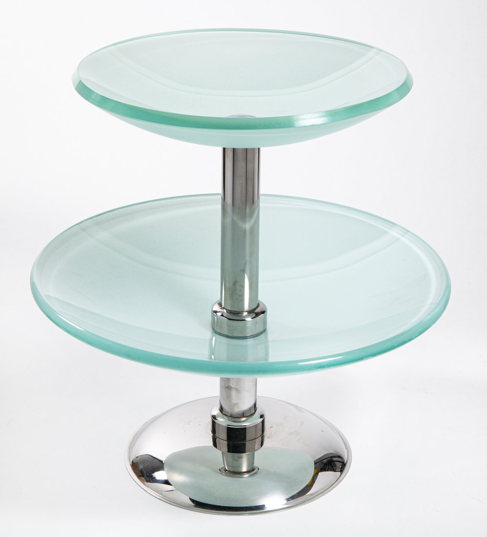 Deagostini Glass & Chrome Dessert Stand (1 of 4)