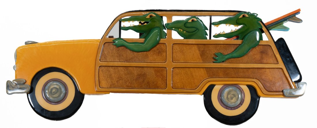 Ron Anderson Crocodile Surf Contemporary Art Sculpture (1 of 7)