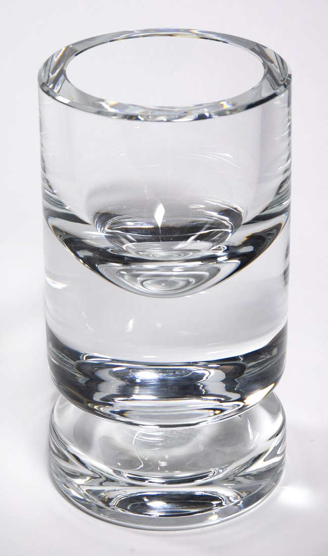 Large Baccarat Crystal Paperweight Vase (1 of 2)