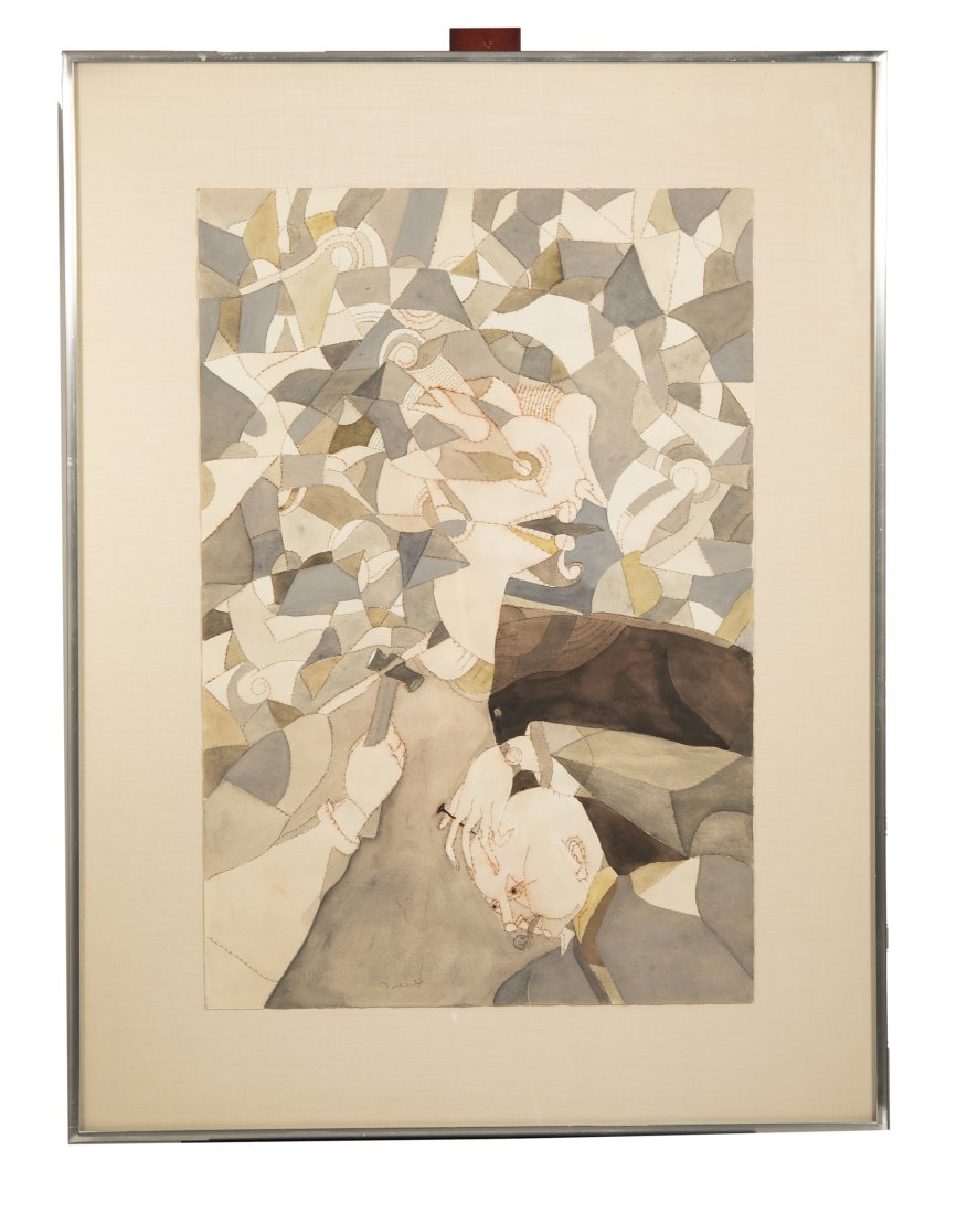 Francisco Toledo (Mexican, 1940-2019) Watercolor on Paper Painting (1 of 4)