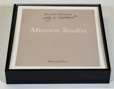 Jerry Uelsmann (American, 1934-2022) "Museum Studies" Signed First Edition Book: Artist: Jerry Uelsmann (American, 1934-2022) Medium: Photograph prints Title: Museum Studies Subject: Varying subjects Image Size: 8.25H x 7.5W Date: 1999 Edition Size: First edition Signature: Signe