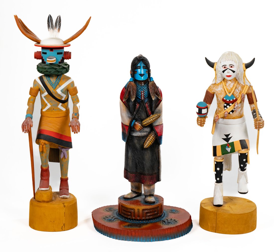 Sterling Macrae & B. Yazzi Hand Carved Kachina Dolls (1 of 11)