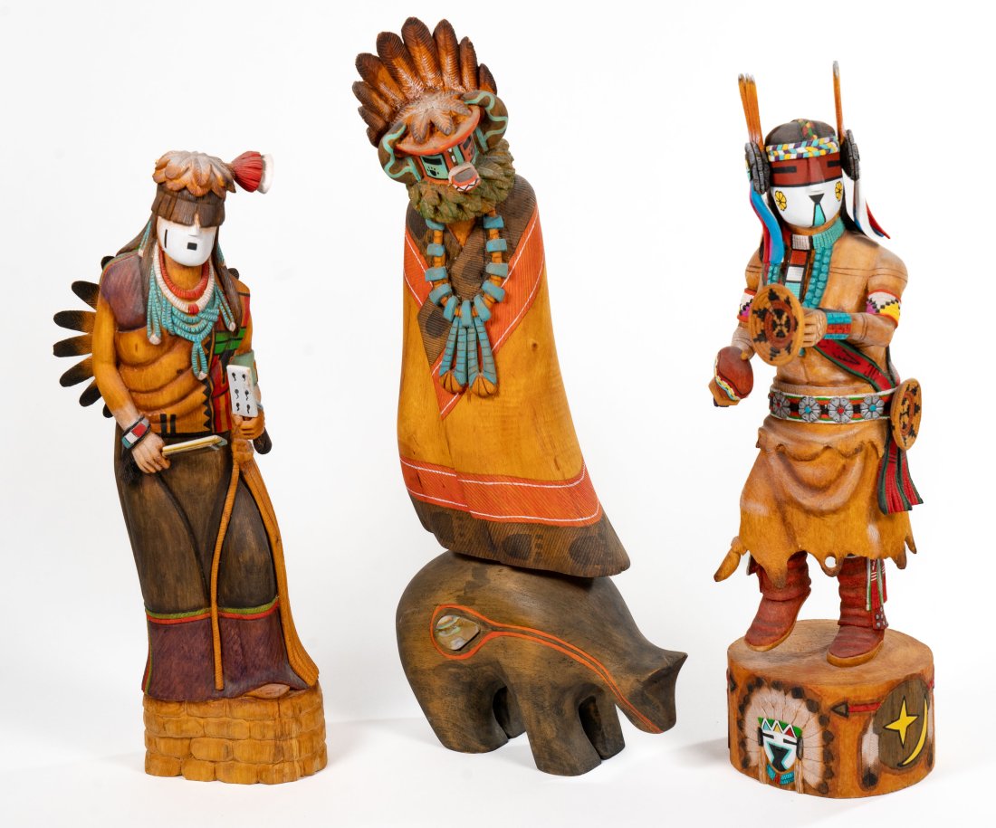 Three (3) Kachina Dolls by Orin Poley (1 of 12)