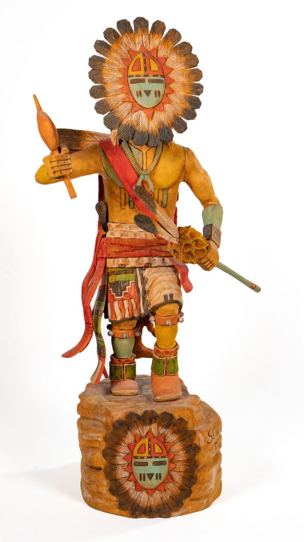 Milton Howard Hand Carved "Sun Face" Kachina (1 of 14)