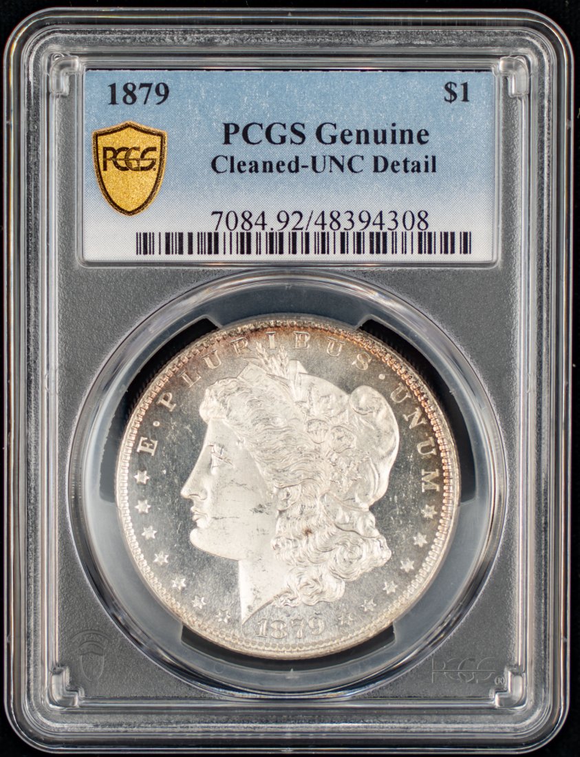 1879 United States Morgan Silver Dollar PCGS UNC Details (1 of 3)