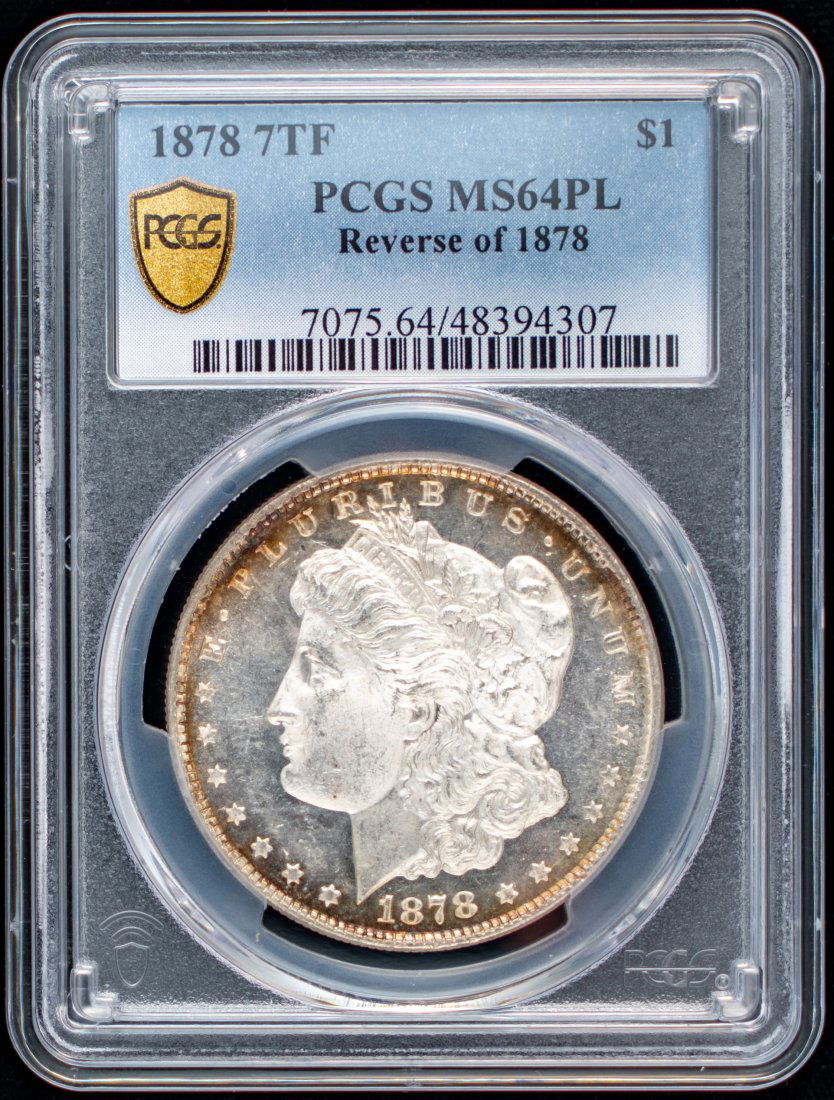 1878 7TF Rev of 78' United States Morgan Silver Dollar PCGS MS64PL (1 of 2)