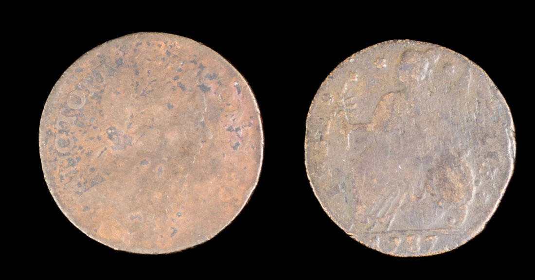 1785 & 1787 Colonial Connecticut Copper Cents (1 of 2)