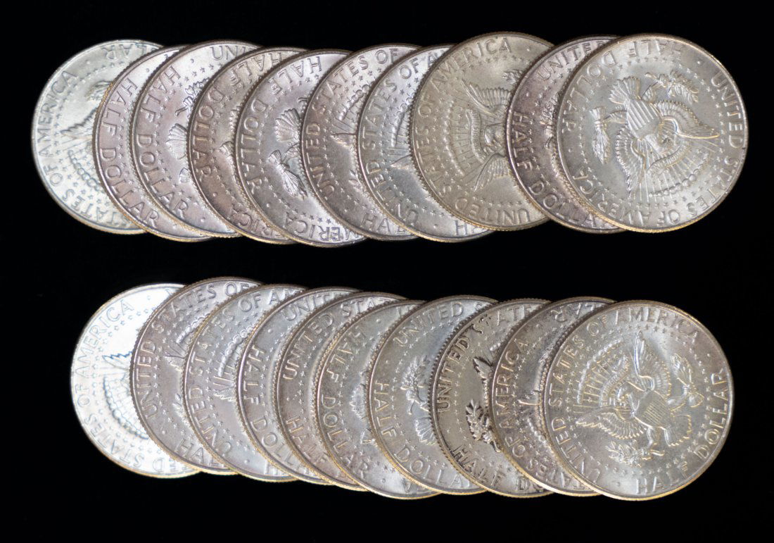 $10FV 1964 United States 90% Silver JFK Half Dollars (1 of 2)